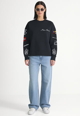 Sweatshirt Boxy "Tattoo Crush"