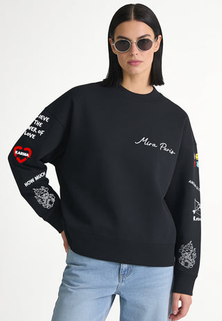 Sweatshirt Boxy "Tattoo Crush"