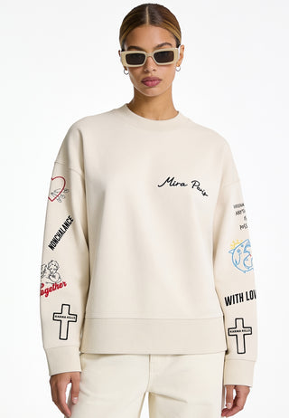 Sweatshirt Boxy "Tattoo Be Kind"