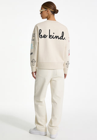 Sweatshirt Boxy "Tattoo Be Kind"
