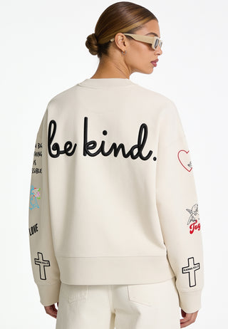 Sweatshirt Boxy "Tattoo Be Kind"
