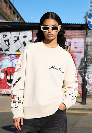 Sweatshirt Boxy "Tattoo Be Kind"