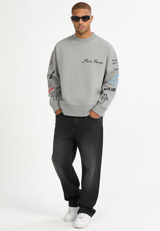 Sweatshirt Boxy "Tattoo Be Kind"