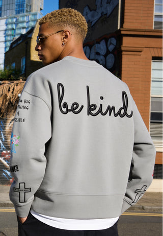 Sweatshirt Boxy "Tattoo Be Kind"