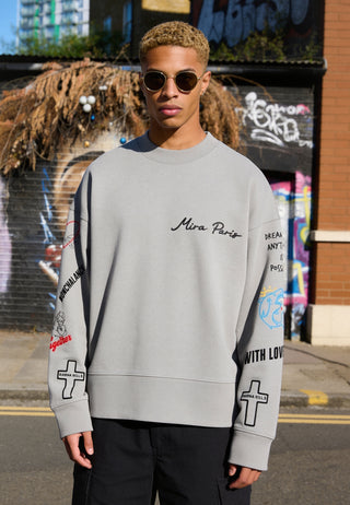 Sweatshirt Boxy "Tattoo Be Kind"