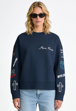 Sweatshirt Boxy "Tattoo Be Kind"