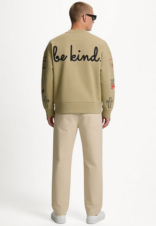 Sweatshirt Boxy "Tattoo Be Kind"