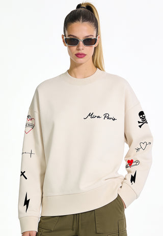 Sweatshirt Boxy "Tattoo Mi Amor"