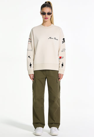 Sweatshirt Boxy "Tattoo Mi Amor"