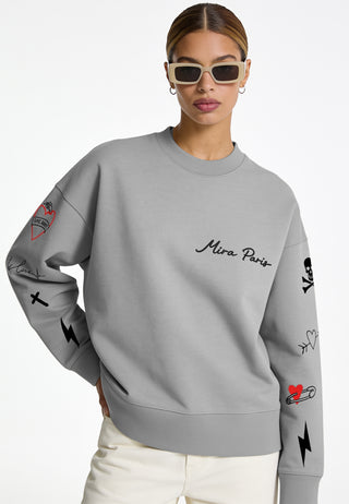 Sweatshirt Boxy "Tattoo Mi Amor"