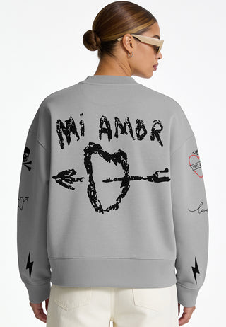 Sweatshirt Boxy "Tattoo Mi Amor"