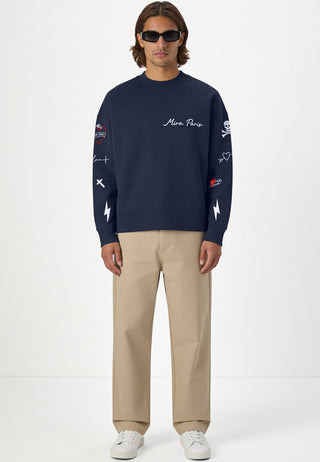 Sweatshirt Boxy "Tattoo Mi Amor"