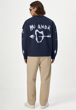 Sweatshirt Boxy "Tattoo Mi Amor"