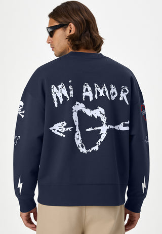 Sweatshirt Boxy "Tattoo Mi Amor"