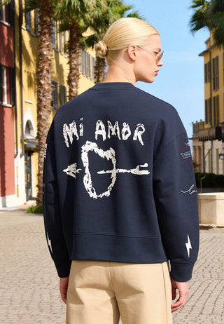 Sweatshirt Boxy "Tattoo Mi Amor"