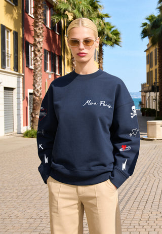 Sweatshirt Boxy "Tattoo Mi Amor"