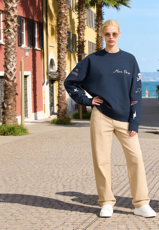 Sweatshirt Boxy "Tattoo Mi Amor"