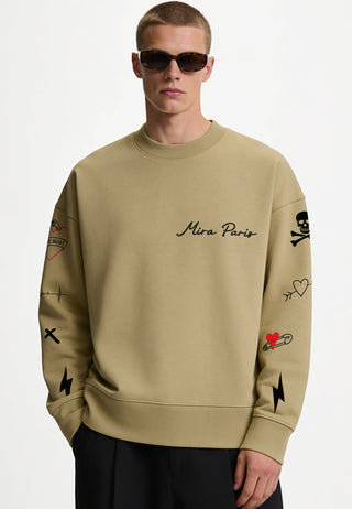 Sweatshirt Boxy "Tattoo Mi Amor"