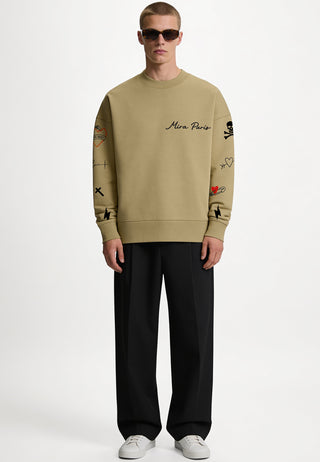 Sweatshirt Boxy "Tattoo Mi Amor"