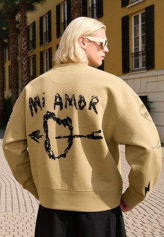 Sweatshirt Boxy "Tattoo Mi Amor"