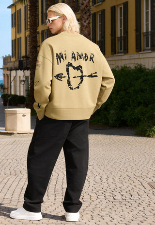Sweatshirt Boxy "Tattoo Mi Amor"