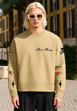 Sweatshirt Boxy "Tattoo Mi Amor"