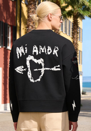 Sweatshirt Boxy "Tattoo Mi Amor"