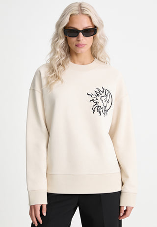 Sweatshirt Boxy Brodé "Moon"
