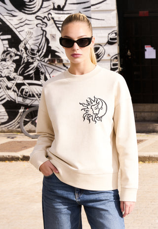 Sweatshirt Boxy Brodé "Moon"