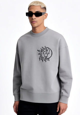 Sweatshirt Boxy Brodé "Moon"