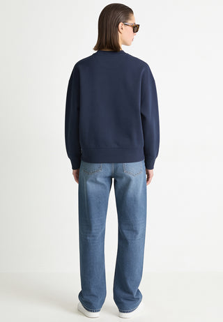 Sweatshirt Boxy Brodé "Moon"