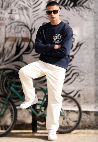 Sweatshirt Boxy Brodé "Moon"