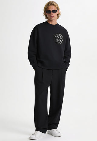 Sweatshirt Boxy Brodé "Moon"