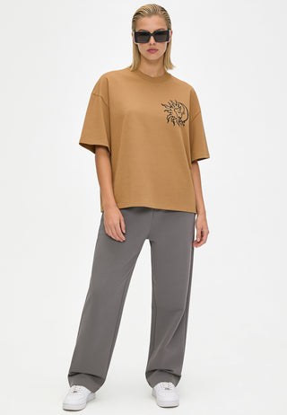 T-shirt Boxy Brodé "Moon"