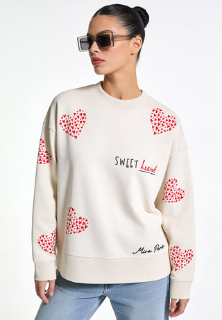 Sweatshirt Boxy Brodé "Sweet"
