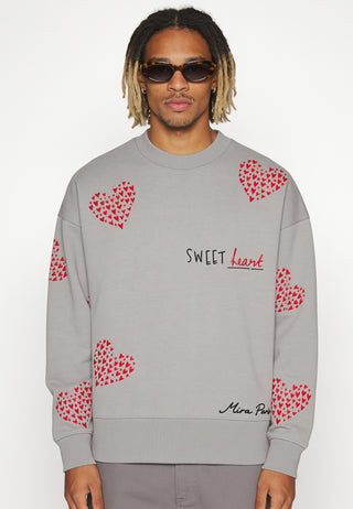 Sweatshirt Boxy Brodé "Sweet"