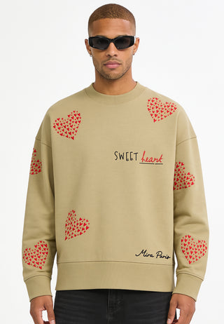 Sweatshirt Boxy Brodé "Sweet"