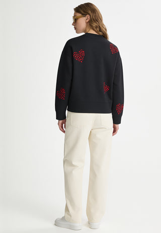 Sweatshirt Boxy Brodé "Sweet"