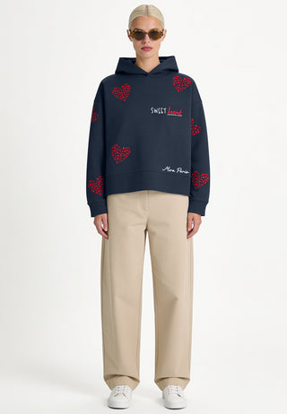 Hoodie Boxy Brodé "Sweet"