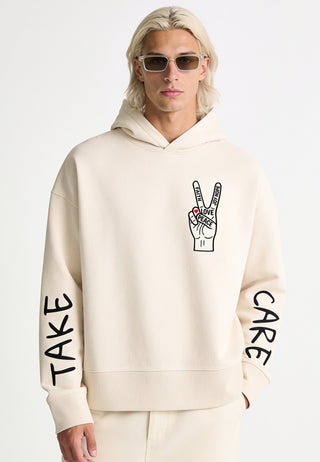 Hoodie Boxy "Take Care"