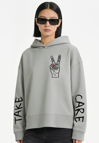 Hoodie Boxy "Take Care"