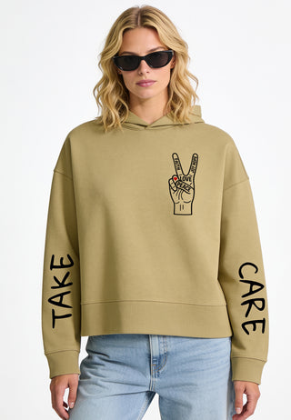 Hoodie Boxy "Take Care"