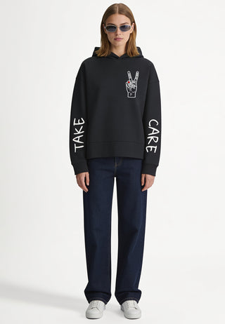 Hoodie Boxy "Take Care"