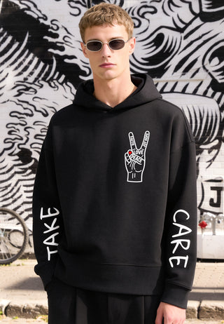 Hoodie Boxy "Take Care"