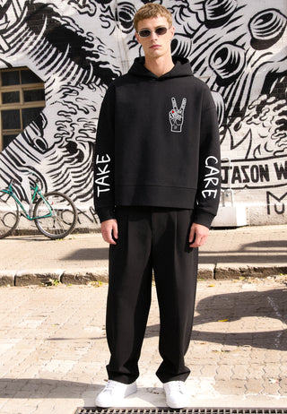 Hoodie Boxy "Take Care"