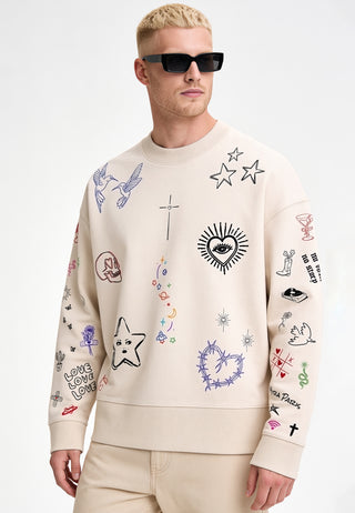 Sweatshirt Boxy "Flash Tattoo 1"