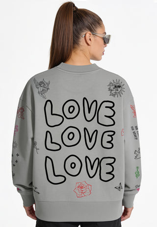 Sweatshirt Boxy "Flash Tattoo 1"