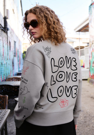 Sweatshirt Boxy "Flash Tattoo 1"
