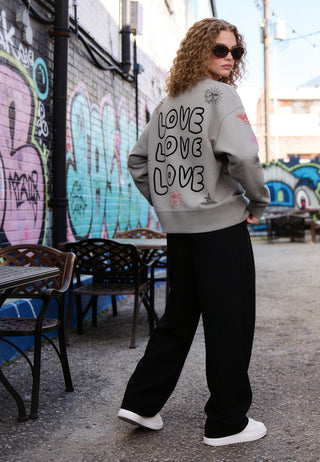 Sweatshirt Boxy "Flash Tattoo 1"