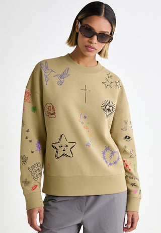 Sweatshirt Boxy "Flash Tattoo 1"